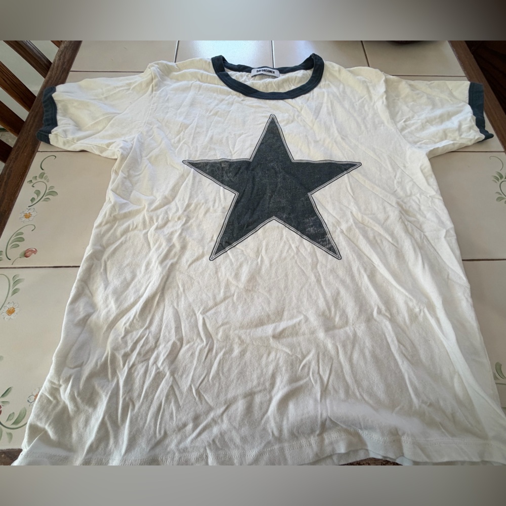Daydreamer Classic Star Oversized Ringer Tee - M